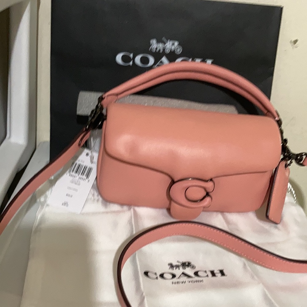 Coach Tabby Shoulder bag 18 in Candy Pink Pillow leather - Picture 2 of 13